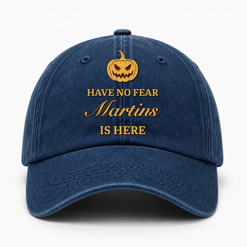 Have No Fear Your Name Is Here Jack O' Lantern Washed Cap MARTINS 13K1 C165PF