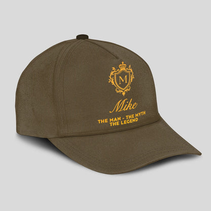 The Man The Myth The Legend Luxury Olive Cap MIKE 13K1 C91PF
