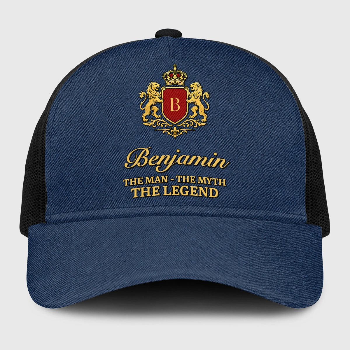 The Man The Myth The Legend Royal Blue Mesh Cap BENJAMIN 13K1 C187PF