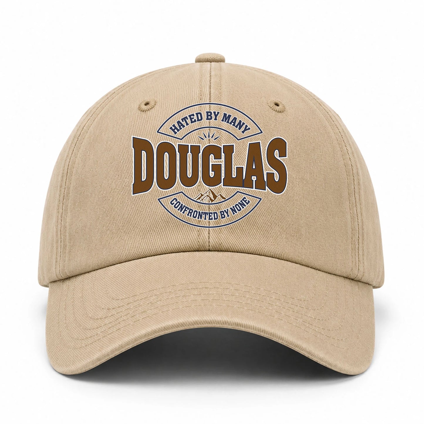 Hated By Many Confronted By None Washed Cap DOUGLAS 13K1 C36PF
