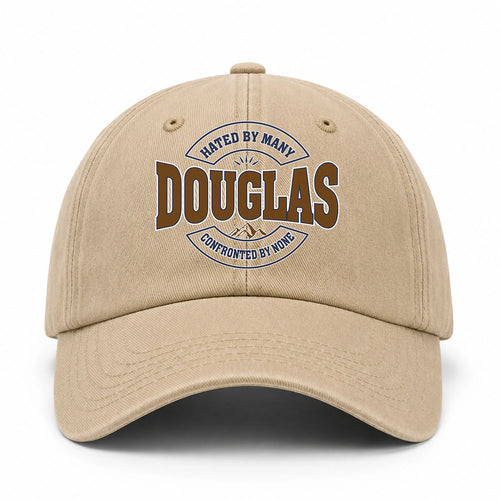 Hated By Many Confronted By None Washed Cap DOUGLAS 13K1 C36PF