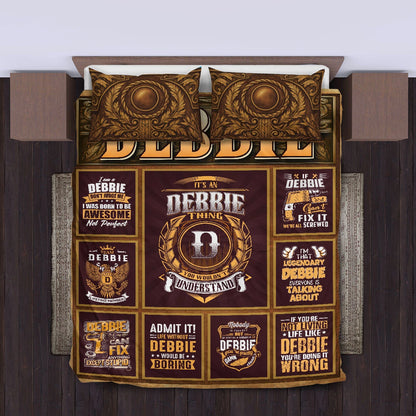 DEBBIE Limited Edition Personalized Bedding Set 13K1-BS3
