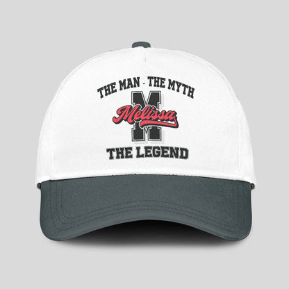 The Man The Myth The Legend Custom Initial Letter And Name Cap MELISSA 13K1 C38PF