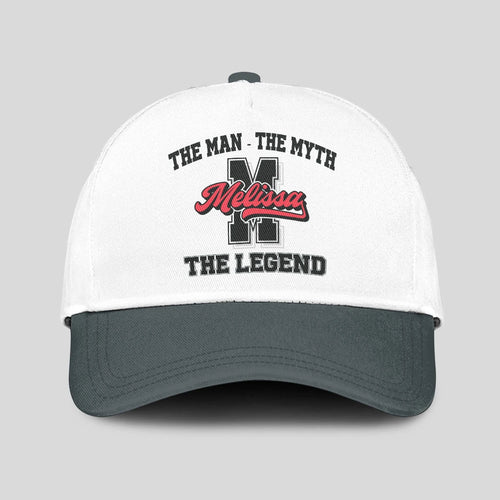 The Man The Myth The Legend Custom Initial Letter And Name Cap MELISSA 13K1 C38PF