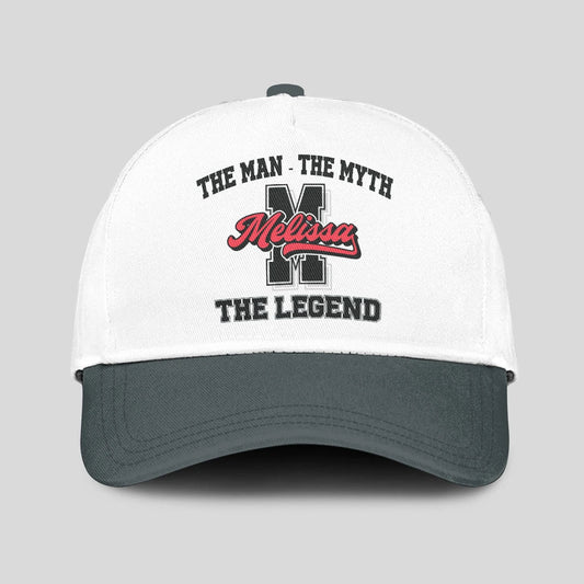 The Man The Myth The Legend Custom Initial Letter And Name Cap MELISSA 13K1 C38PF