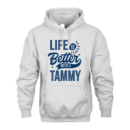 TAMMY 13K1-116 Personalized Name Quote T-Shirt Life Is Better With Unisex Gift