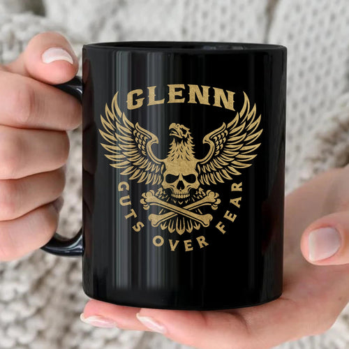 Guts Over Fear Eagle And Skull Mug GLENN 13K1 MG28