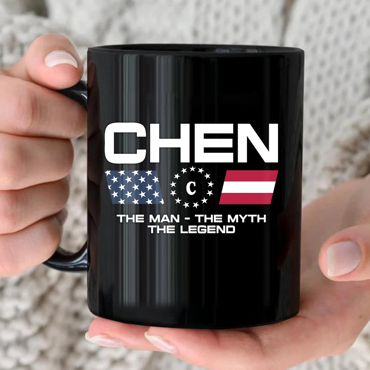 The Man The Myth The Legend Us Flag Mug CHEN 13K1 MG23