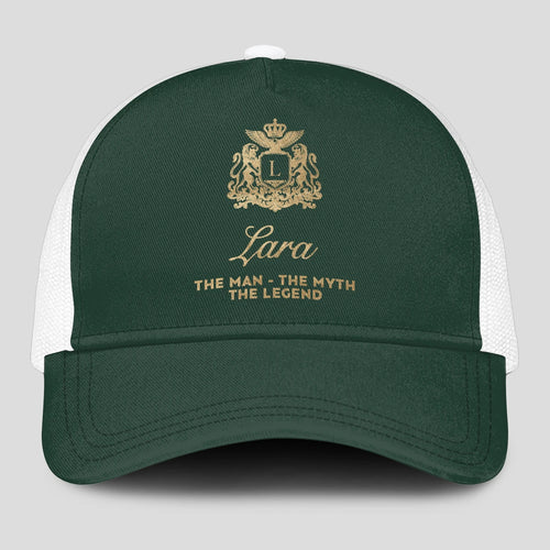 The Man The Myth The Legend Sage Green Mesh Cap LARA 13K1 C192PF