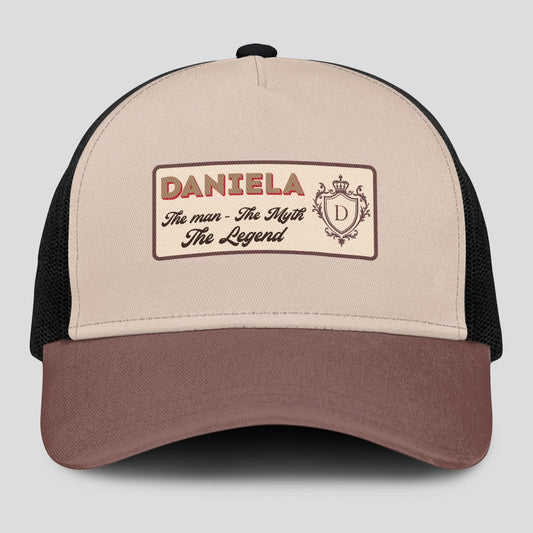 The Man The Myth The Legend Brown And Beige Mesh Cap DANIELA 13K1 C213PF