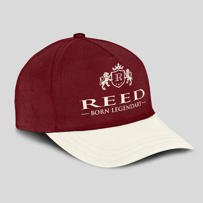 Born Legendary Burgundy And Beige Cap REED 13K1 C181PF