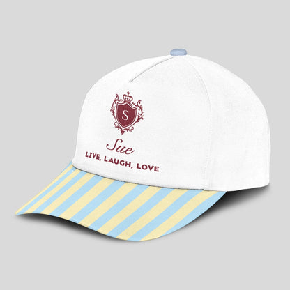 Live Laugh Love Blue And Yellow Luxury Cap SUE 13K1 C121PF