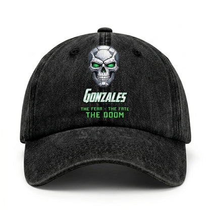 The Fear The Fate The Doom Skull Washed Cap GONZALES 13K1 C99PF