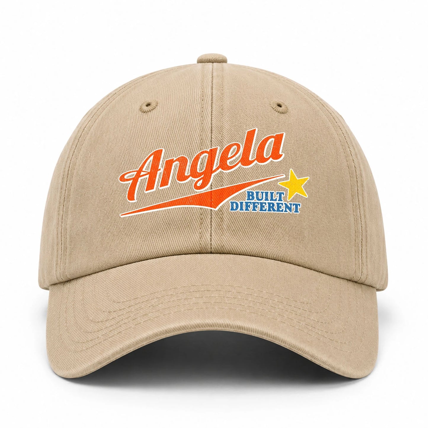 Your Name Built Different Logo Washed Cap ANGELA 13K1 C56PF