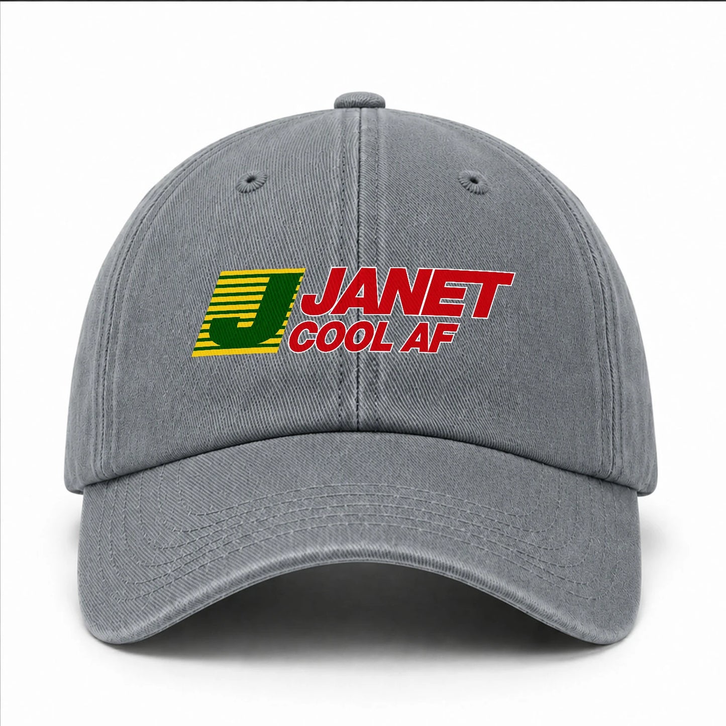 Your Name Cool Af Funny Washed Cap JANET 13K1 C85PF