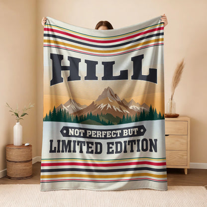 Not Perfect But Limited Edition Vintage Mountain Fleece Blanket HILL 13K1 BK45