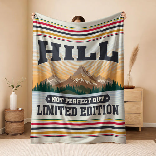 Not Perfect But Limited Edition Vintage Mountain Fleece Blanket HILL 13K1 BK45