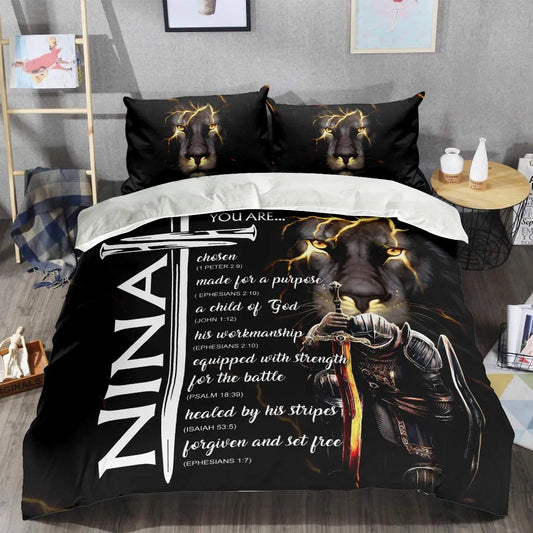 NINA Limited Edition Personalized Bedding Set 13K1-BS1