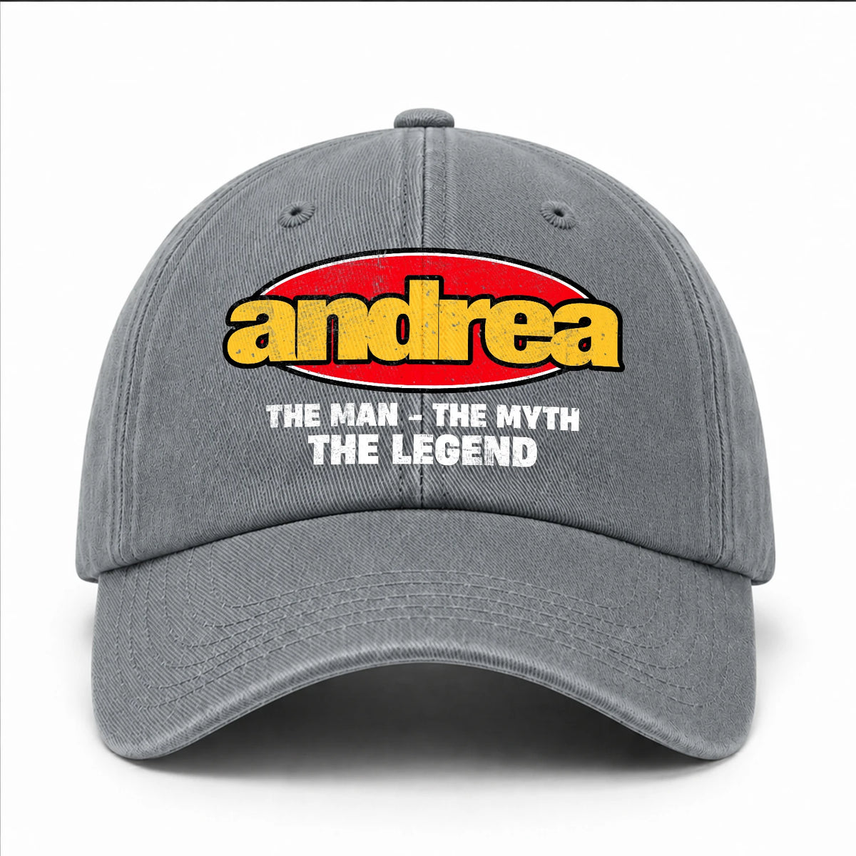 The Man The Myth The Legend Vintage Logo Washed Cap ANDREA 13K1 C162PF