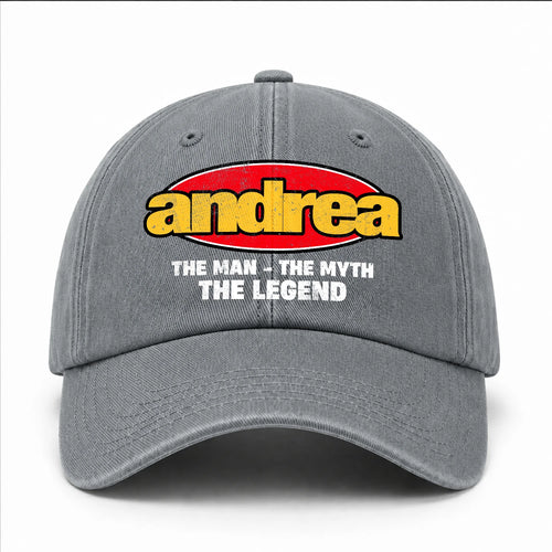 The Man The Myth The Legend Vintage Logo Washed Cap ANDREA 13K1 C162PF