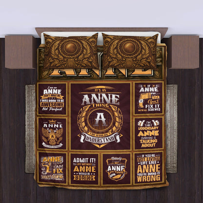 ANNE Limited Edition Personalized Bedding Set 13K1-BS3