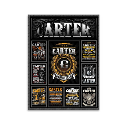 CARTER Personalized Sponge Floor Mat – Custom Printed Home Decor 13K1-AR2