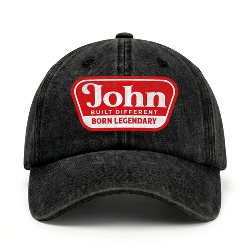 Built Different Born Legendary Red Logo Washed Cap JOHN 13K1 C63PF