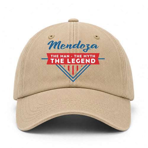 The Man The Myth The Legend Logo Washed Cap MENDOZA 13K1 C37PF