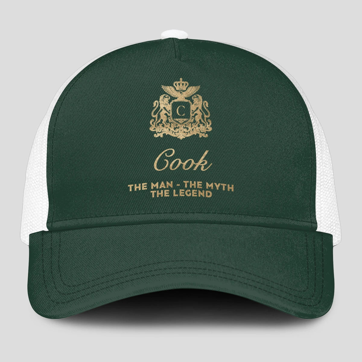 The Man The Myth The Legend Sage Green Mesh Cap COOK 13K1 C192PF