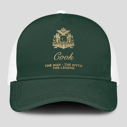 The Man The Myth The Legend Sage Green Mesh Cap COOK 13K1 C192PF