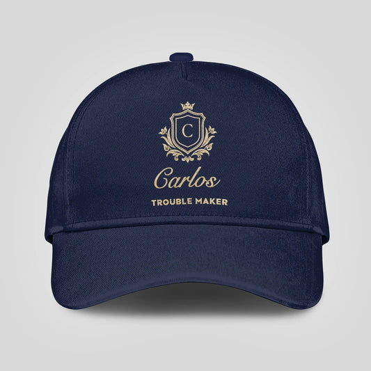 Trouble Maker Golden Logo Navy Cap CARLOS 13K1 C155PF