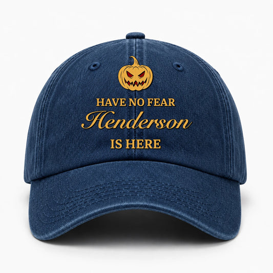 Have No Fear Your Name Is Here Jack O' Lantern Washed Cap HENDERSON 13K1 C165PF