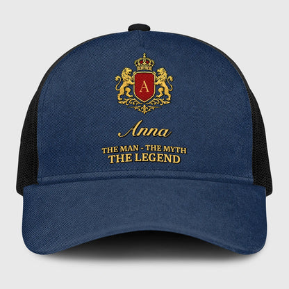The Man The Myth The Legend Royal Blue Mesh Cap ANNA 13K1 C187PF