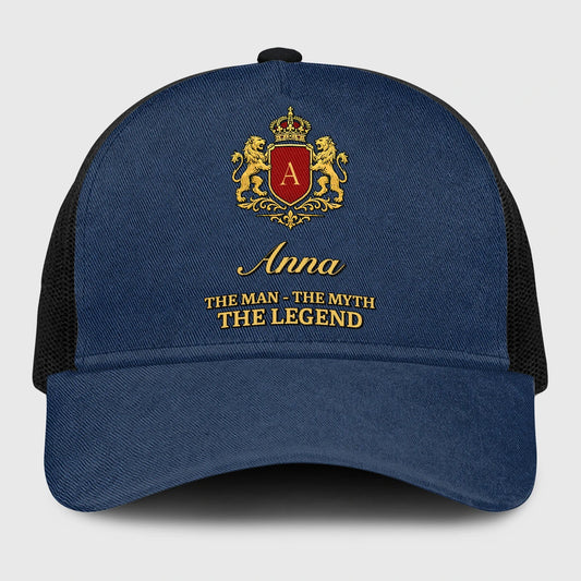 The Man The Myth The Legend Royal Blue Mesh Cap ANNA 13K1 C187PF