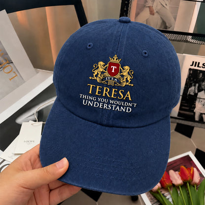 It's A Your Name Thing You Wouldn't Understand Royal Blue Washed Cap TERESA 13K1 C184PF