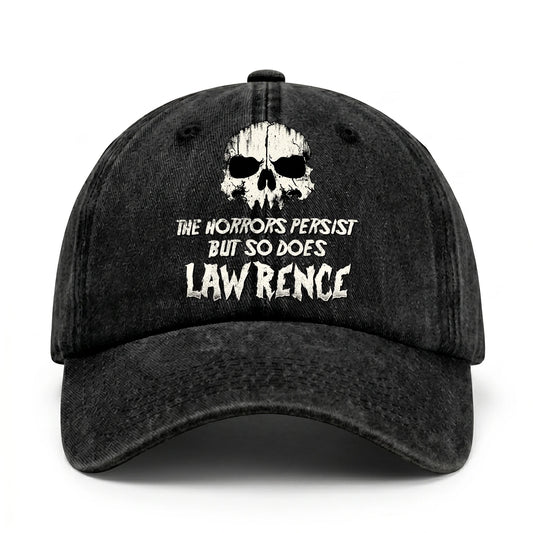 The Horrors Persist But So Does Your Name Cool Skull Washed Cap LAWRENCE 13K1 C134PF