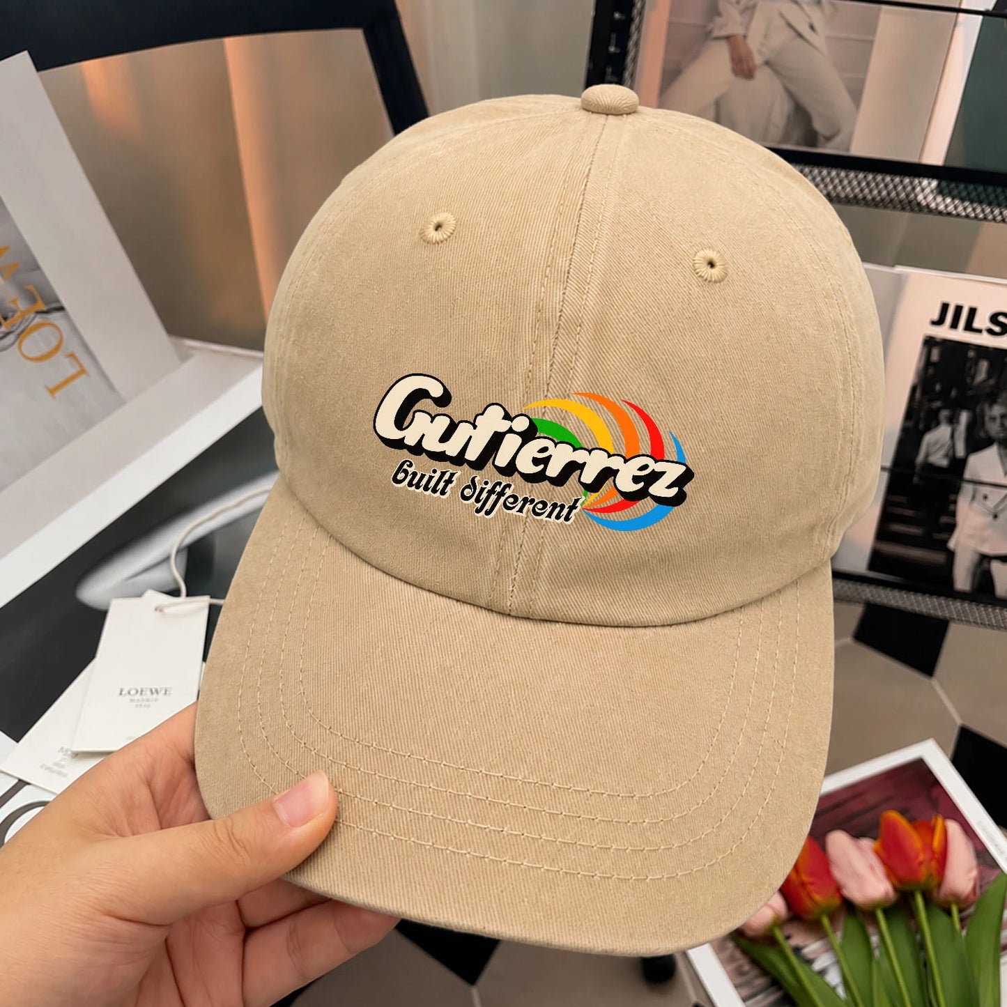 Your Name Built Different Retro Washed Cap GUTIERREZ 13K1 C55PF