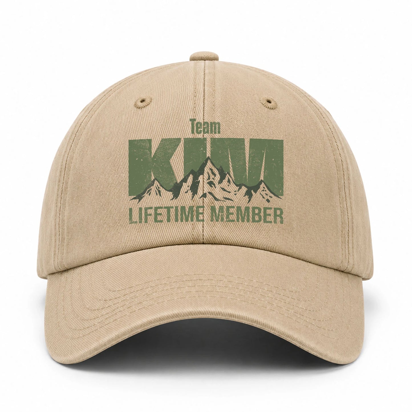 Team Your Name Lifetime Member Mountain Cap KIM 13K1 C58PF