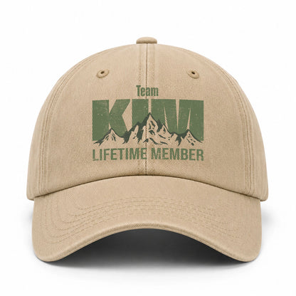 Team Your Name Lifetime Member Mountain Cap KIM 13K1 C58PF