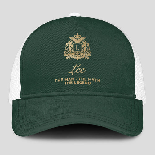 The Man The Myth The Legend Sage Green Mesh Cap LEE 13K1 C192PF