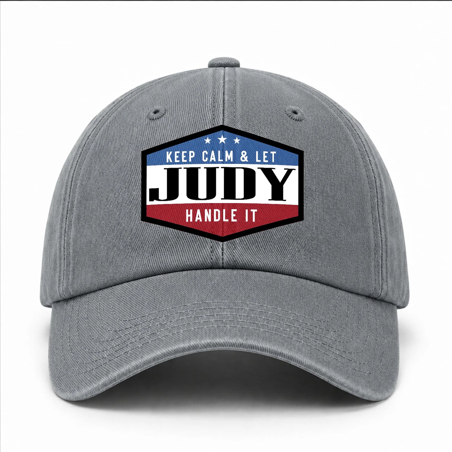 Keep Calm & Let Your Name Handle It Washed Cap JUDY 13K1 C87PF
