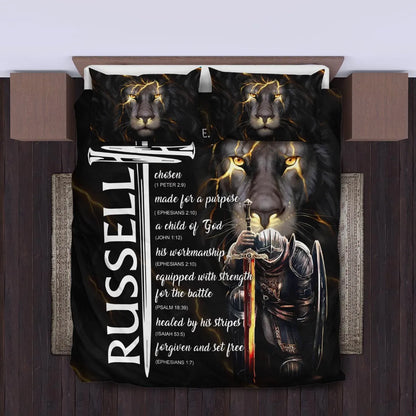 RUSSELL Limited Edition Personalized Bedding Set 13K1-BS1