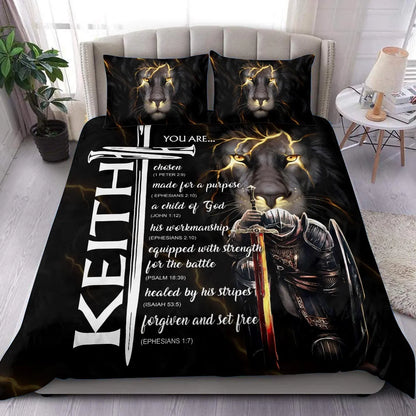 KEITH Limited Edition Personalized Bedding Set 13K1-BS1