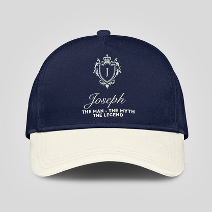 The Man The Myth The Legend Navy And Beige Cap JOSEPH 13K1 C145PF