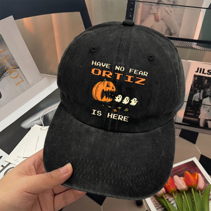 Have No Fear Your Name Is Here Halloween Washed Cap ORTIZ 13K1 C108PF