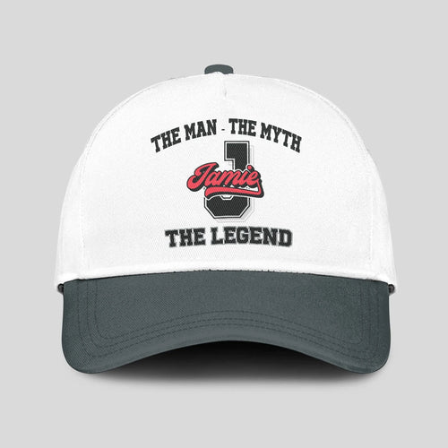 The Man The Myth The Legend Custom Initial Letter And Name Cap JAMIE 13K1 C38PF