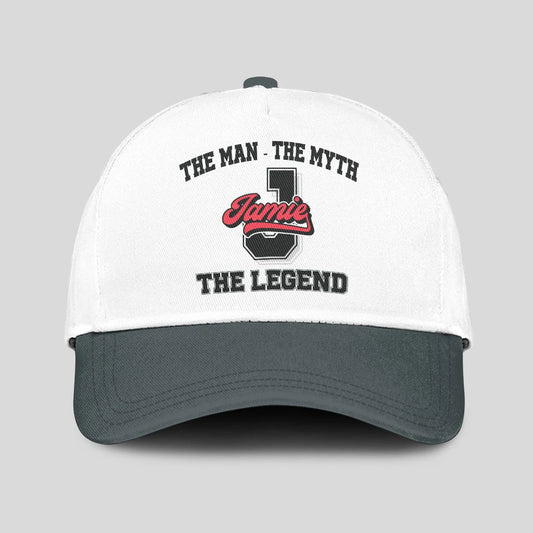 The Man The Myth The Legend Custom Initial Letter And Name Cap JAMIE 13K1 C38PF