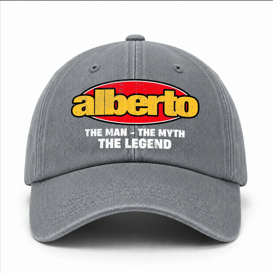 The Man The Myth The Legend Vintage Logo Washed Cap ALBERTO 13K1 C162PF