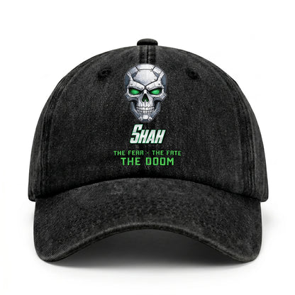 The Fear The Fate The Doom Skull Washed Cap SHAH 13K1 C99PF