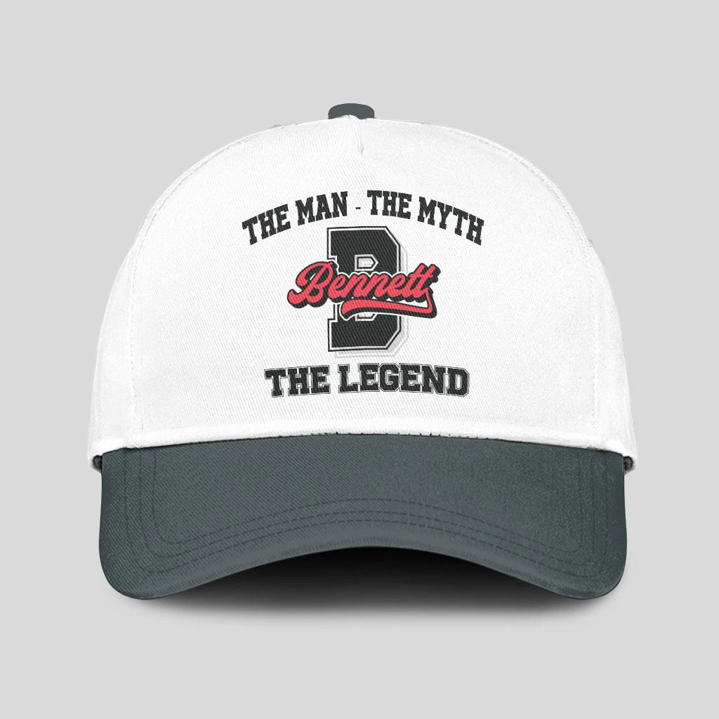 The Man The Myth The Legend Custom Initial Letter And Name Cap BENNETT 13K1 C38PF